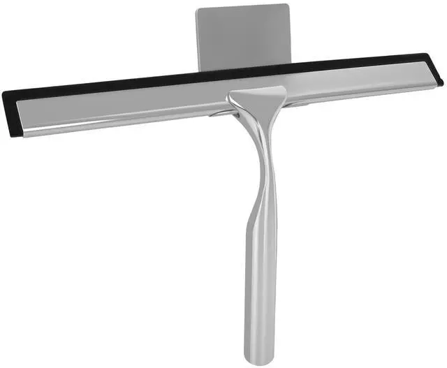 Main image of Squeegee for Shower Glass, 10-Inch Shower Squeegee for Glass Doors, All-Purpose Stainless Steel and TPR Rubber for Streak-Free Cleaning on Glass Shower Doors, Mirrors, Windows, Tile and Car Glass