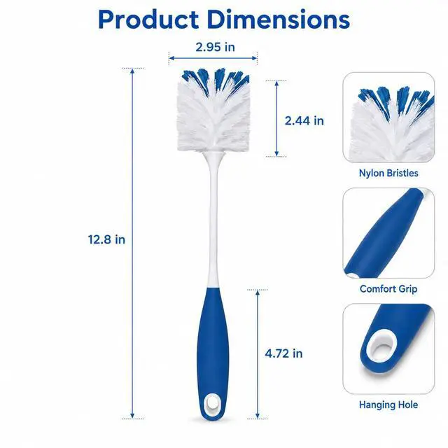 Alt view image 5 of 7 - 2 Pack Bottle Brushes