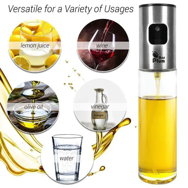 Alt view image 4 of 7 - Oil Sprayer for Cooking - Olive Oil Dispenser Bottle - Olive Oil Mister Spray Bottle for Cooking - Air Fryer BBQ Grilling Salad Baking - Kitchen Gadgets