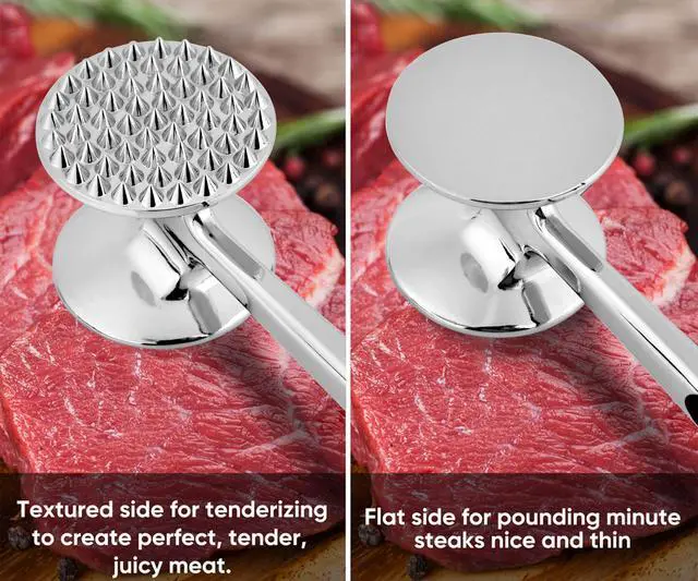 Alt view image 3 of 6 - Meat Tenderizer Kitchen Mallet Hammer Tool Manual Pounder For Tenderizing Chicken Steak Beef Poultry