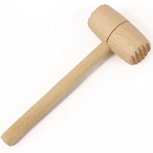 Main image of Meat & Poultry Tenderizer, raw wood uncoated natural European beechwood