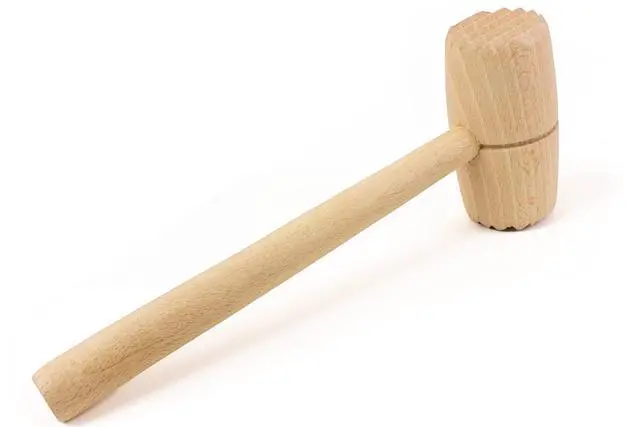 Alt view image 5 of 6 - Meat & Poultry Tenderizer, raw wood uncoated natural European beechwood