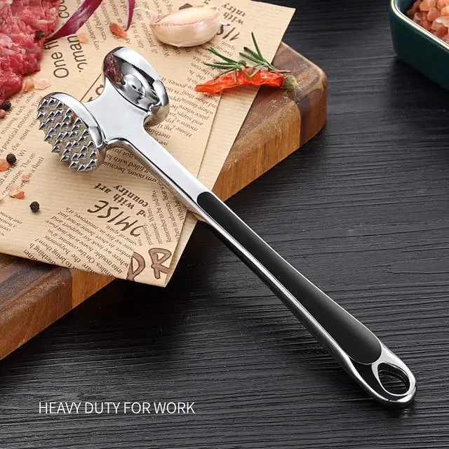 Alt view image 5 of 6 - Meat Tenderizer Hammer Mallet Tool Pounder For Tenderizing Steak Beef And Poultry.Dishwasher Easy