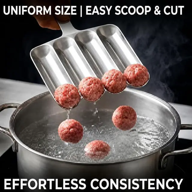Alt view image 6 of 6 - 4 Slot Meatball Maker, Multifunctional Kitchen Meatball Making Tool