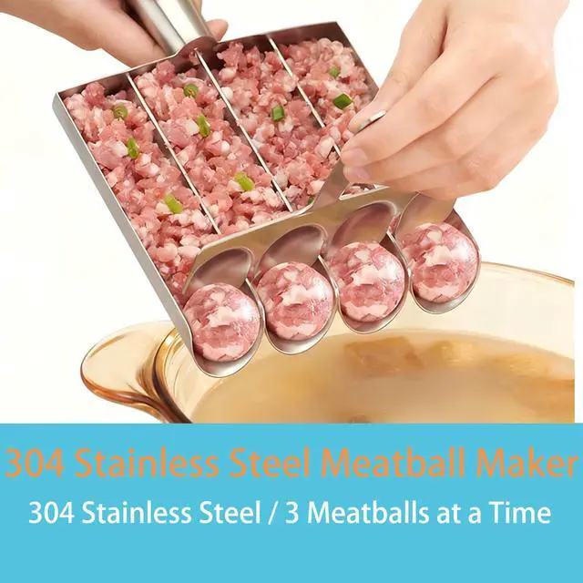 Alt view image 5 of 6 - 4 Slot Meatball Maker, Multifunctional Kitchen Meatball Making Tool