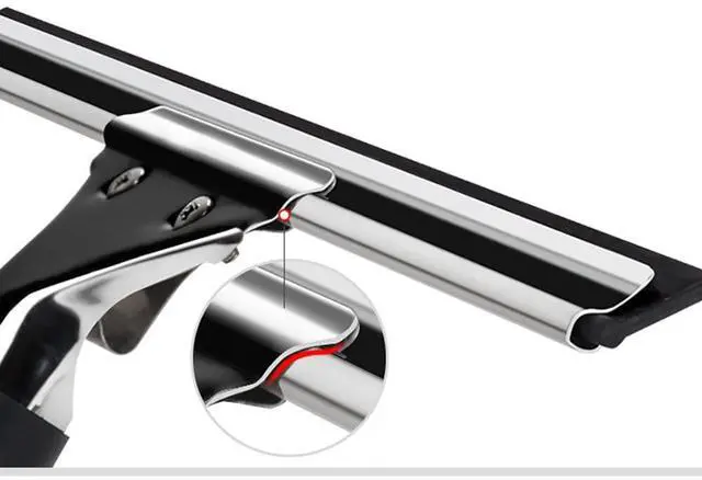 Alt view image 3 of 5 - Black 15cm 6in Window Squeegee All Purpose Squeegee for Glass Shower Doors, Car Window, Home Mirrors, Bathroom Cleaner Wiper Accessory(6in/15cm, Black)
