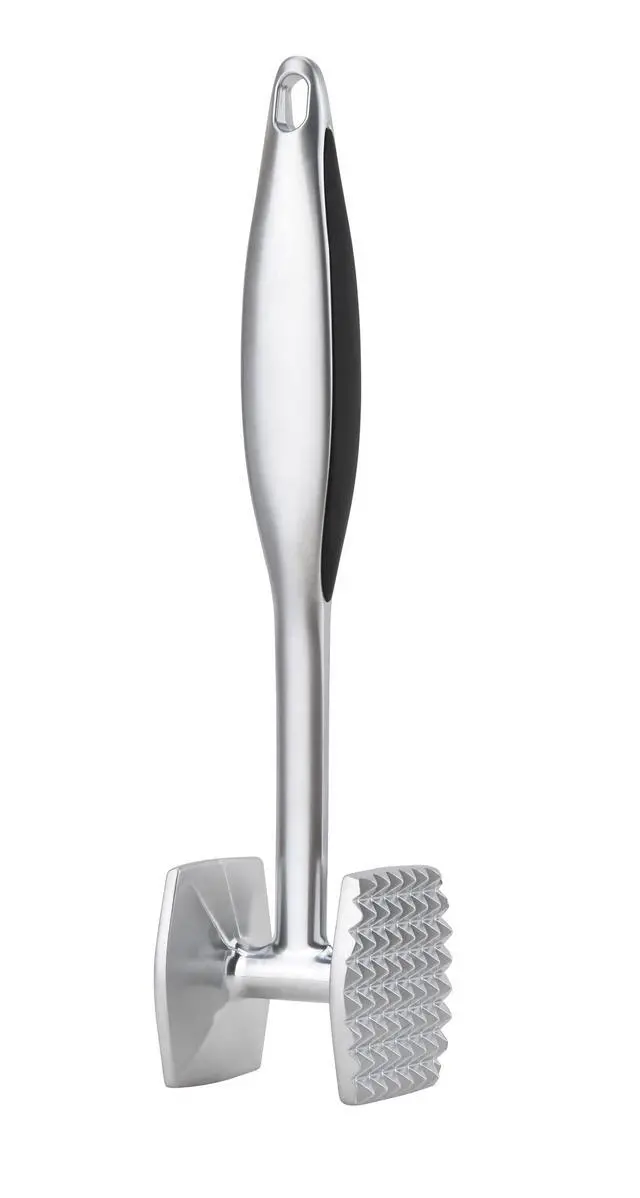 Alt view image 5 of 6 - Meat Tenderizer Meat Hammer Mallet Tool Pounder For Tenderizing Steak Beef And Poultry. With Rubber Comfort Grip Handle.Dishwasher Easy