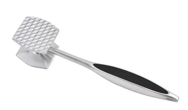 Alt view image 4 of 6 - Meat Tenderizer Meat Hammer Mallet Tool Pounder For Tenderizing Steak Beef And Poultry. With Rubber Comfort Grip Handle.Dishwasher Easy