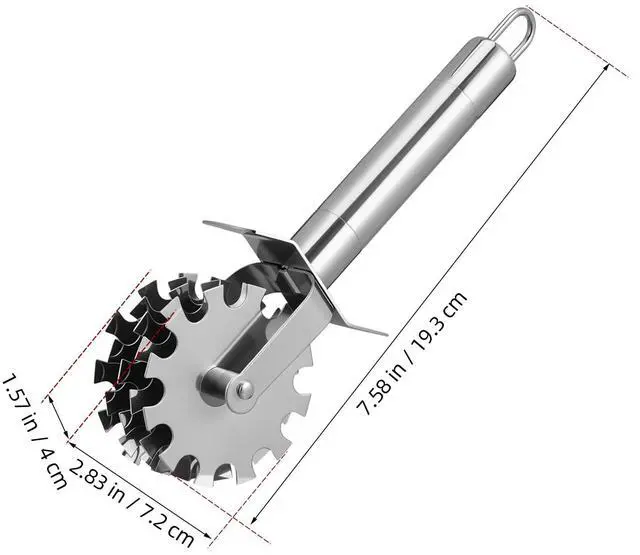 Alt view image 3 of 7 - Meat Tenderizer Tool Stainless Steel Rolling Meat Tenderizer Tool for Steak Chicken Pork Beef, Professional Roller Hammer Pounder with Blades for Marinating & Tenderizing