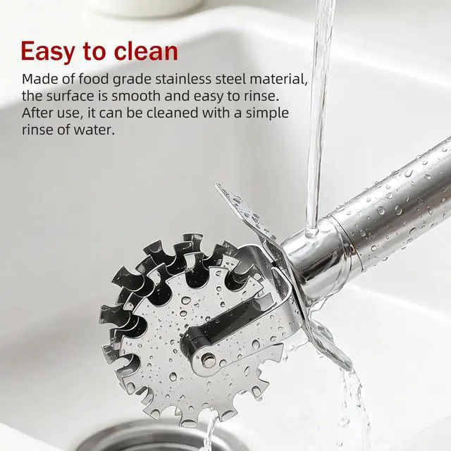 Alt view image 5 of 7 - Meat Tenderizer Tool Stainless Steel Rolling Meat Tenderizer Tool for Steak Chicken Pork Beef, Professional Roller Hammer Pounder with Blades for Marinating & Tenderizing