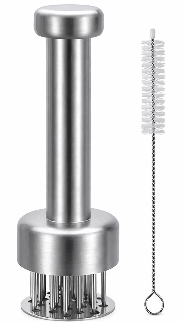Main image of Meat Tenderizer Tool, Stainless Steel Needle Meat Tenderizer with 21 Needles, Kitchen Tenderizing Tool for Steak, Chicken, Pork, Beef, Dishwasher Safe