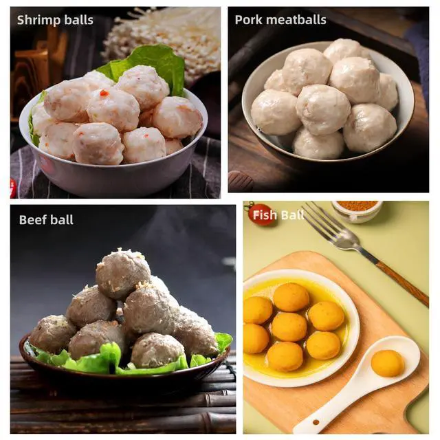 Alt view image 6 of 7 - Stainless Steel Triple Meatball Maker, Meatball maker tool, Spoon with Cutting, Meatball Making Mold Set, Home Cooking Tools, DIY Quick Cooking meatballs