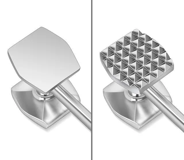 Alt view image 3 of 6 - Meat Tenderizer Hammer Tool Mallet Pounder for Kitchen Tenderizing Steak Beef Poultry