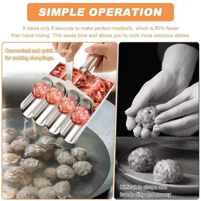 Alt view image 4 of 7 - Meatball Maker Tool, with Nonstick Scoop