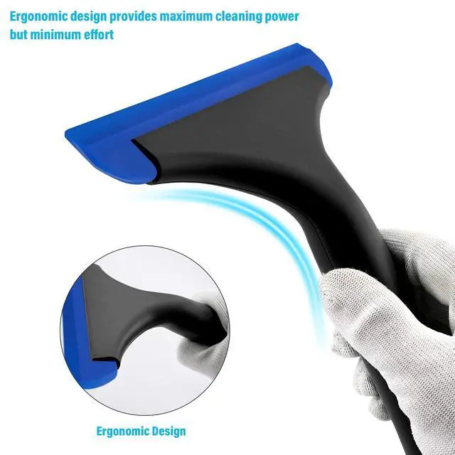 Alt view image 2 of 7 - Small Silicone Squeegee Window Shower Squeegee Tool,Auto Water Blade for Car Windshield, Window, Mirror, Glass Door,Bathroom
