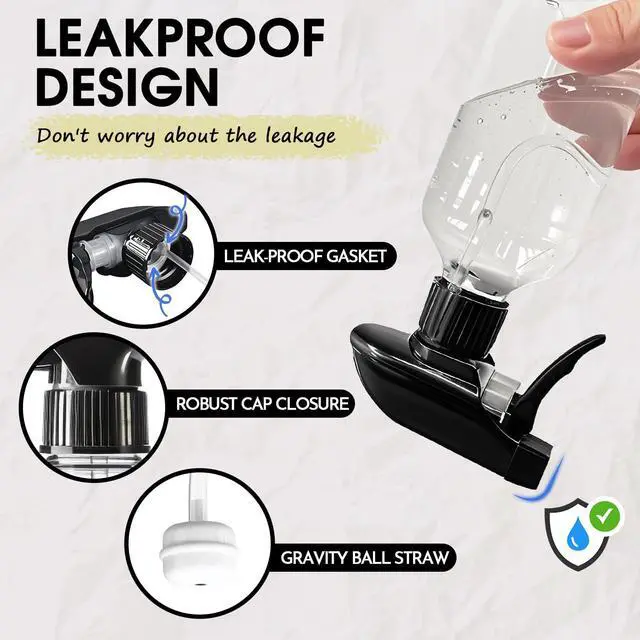 Alt view image 6 of 7 - Green Plastic Spray Bottles 2 Pack 16 oz/500 ml Small Bottle for Cleaning