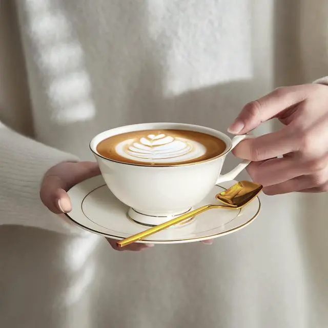 Alt view image 5 of 7 - 18/10 Stainless Steel Gold Coffee Spoons, Hangable Design 5.6"