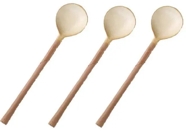Main image of Ceramic Small Coffee Spoon 4.5inch Retro Small Porcelain Spoon Mini Teaspoons For Coffee Sugar Dessert Cute Tableware Pack of 3