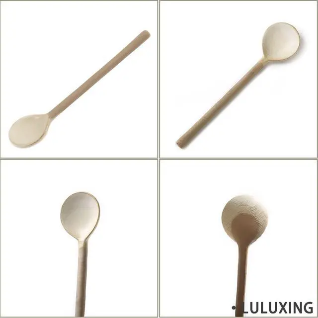 Alt view image 5 of 6 - Ceramic Small Coffee Spoon 4.5inch Retro Small Porcelain Spoon Mini Teaspoons For Coffee Sugar Dessert Cute Tableware Pack of 3
