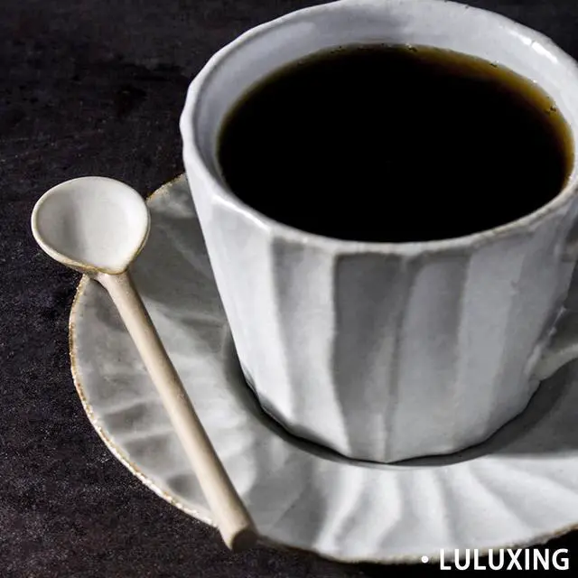 Alt view image 6 of 6 - Ceramic Small Coffee Spoon 4.5inch Retro Small Porcelain Spoon Mini Teaspoons For Coffee Sugar Dessert Cute Tableware Pack of 3