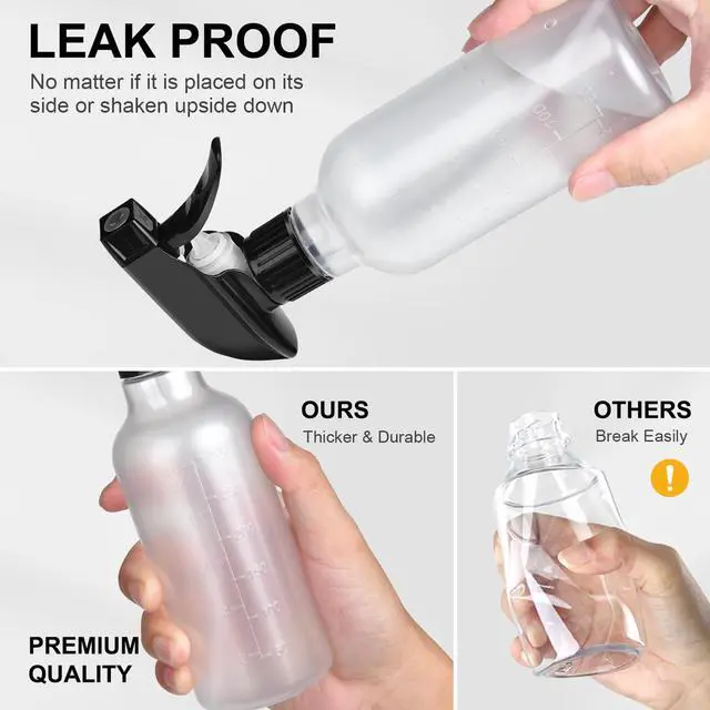 Alt view image 4 of 7 - Empty Spray Bottles 2 Pack 10 Oz, Mist & Stream, Heavy Duty Spraying