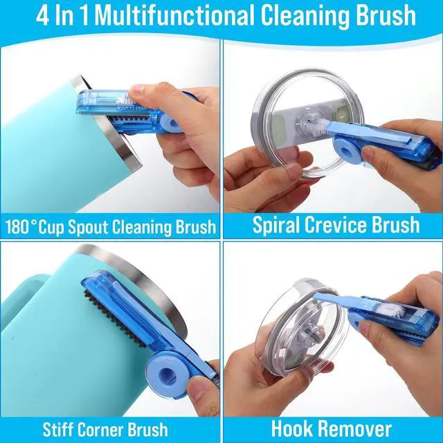 Alt view image 4 of 7 - Water Bottle Cleaner Brush Kit for Owala/Stanley/Yeti Tumbler Cup