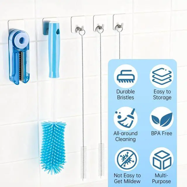 Alt view image 6 of 7 - Bottle Cleaning Kit Compatible with Hydro Flask 32 oz, 40 oz Water Bottle