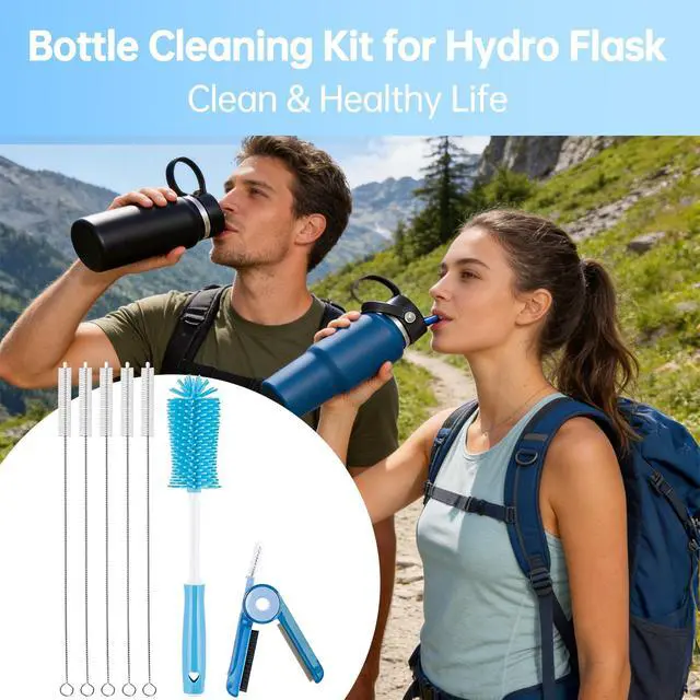 Alt view image 7 of 7 - Bottle Cleaning Kit Compatible with Hydro Flask 32 oz, 40 oz Water Bottle