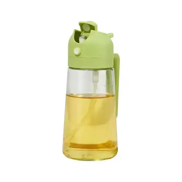 Alt view image 7 of 7 - Olive Oil Dispenser and Oil Sprayer 16oz/470ml Glass Light-Proof Oil Pourer for Kitchen, Air Fryer, Cooking, Salad, and BBQ