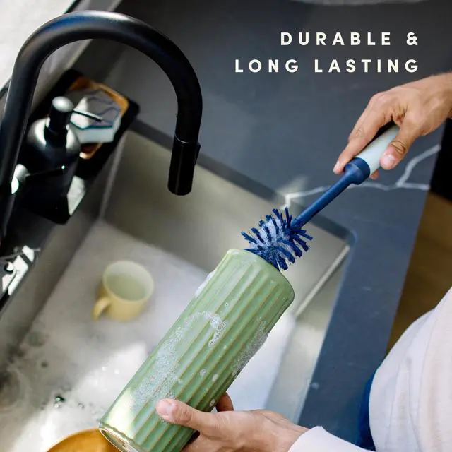 Alt view image 6 of 7 - Brite by Scotch-Brite Limited Edition 2-in-1 Straw and Bottle Brush Set, Sleek and Stylish Bottle Cleaner Brush with 360-Degree Bristles and Hidden Straw Brush