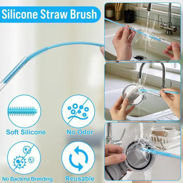 Alt view image 5 of 7 - Water Bottle Cleaner Brush Set for Stanley Tumbler 40 oz/30 oz Cup