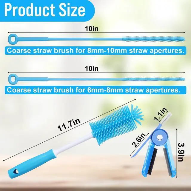 Alt view image 7 of 7 - Water Bottle Cleaner Brush Set for Stanley Tumbler 40 oz/30 oz Cup