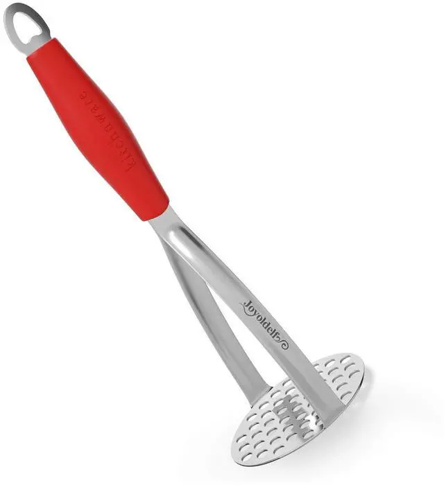 Main image of Heavy Duty Stainless Steel Potato Masher, Professional Integrated Masher Kitchen Tool & Food Masher/Potato Smasher with Silicone Handle, Perfect for Bean, Vegetable, Fruits, Avocado, Meat