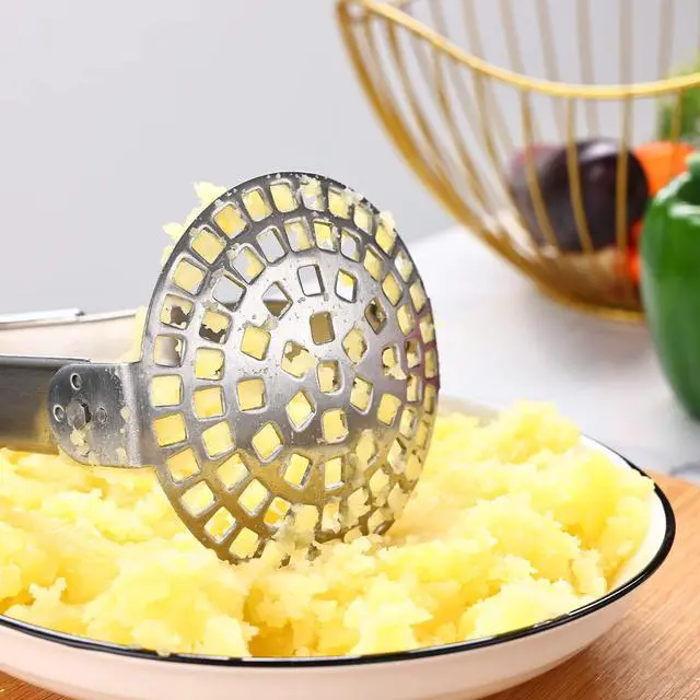 Alt view image 4 of 7 - Heavy Duty Stainless Steel Potato Masher, Folding Masher Kitchen Tool & Food Masher/Potato Smasher, Perfect for Avocado, Bean, Vegetable, Fruits, Baby Food, Meat