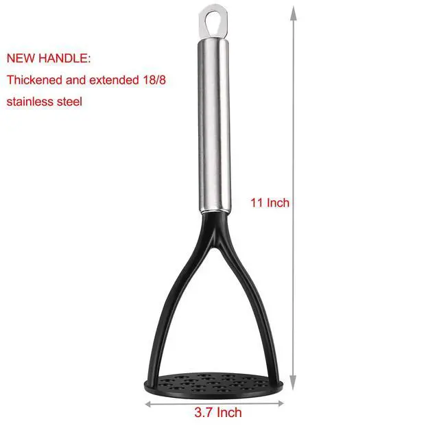 Alt view image 2 of 7 - Good Grips Nylon Potato Solid Masher Ricer Press Blender Crusher for Non-Stick Cookware With Heat Resistant Stay Cool Stainless Steel Handle