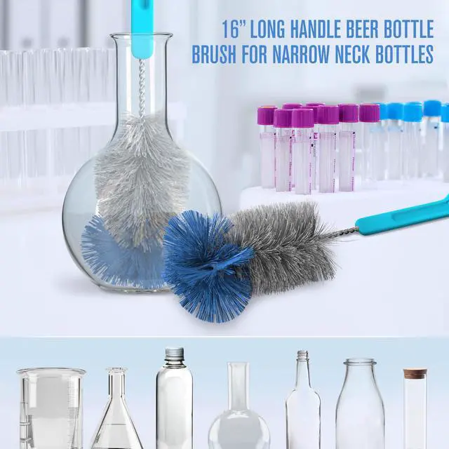 Alt view image 5 of 7 - Bottle Brushes Water Bottle Cleaner Brush Set, Hydroflask Cleaning Kit 9 Pk