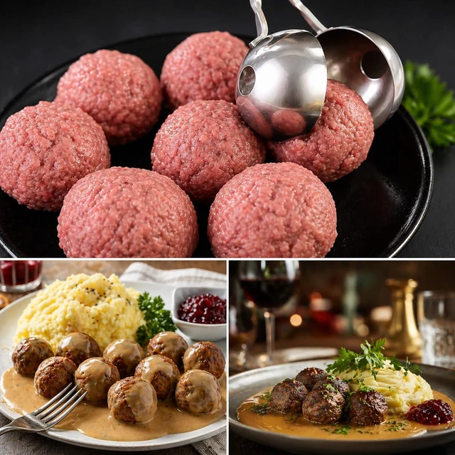 Alt view image 2 of 6 - Meat Baller Tongs, 2-Pack Stainless Steel Meatball Maker with Detachable Anti-Slip Handles Non-Stick Food Scoop for Meatballs, Cake Pops, Cookie Dough, Ice Cream, and BBQ (1.38" & 1.78")