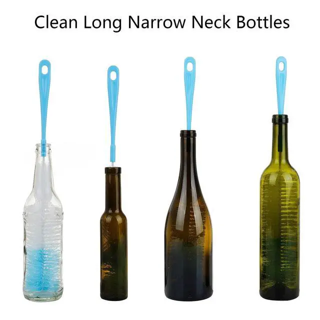 Alt view image 4 of 7 - 17 inch Extra Long Bottle Cleaning Brush Cleaner for Washing Narrow Neck Beer/Wine/Thermos, Brewing Bottles, Hummingbird Feeder