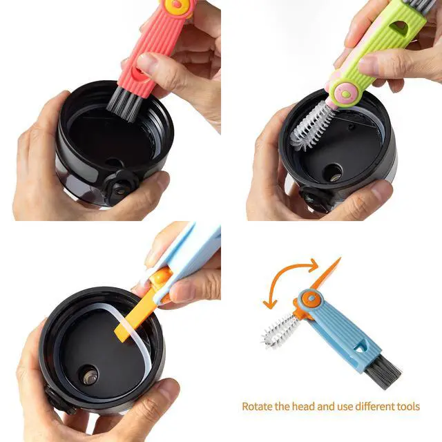 Alt view image 3 of 6 - Silicone Bottle Cleaner Brush,13.4in Long Handle Water Cup Bottles Cleaner