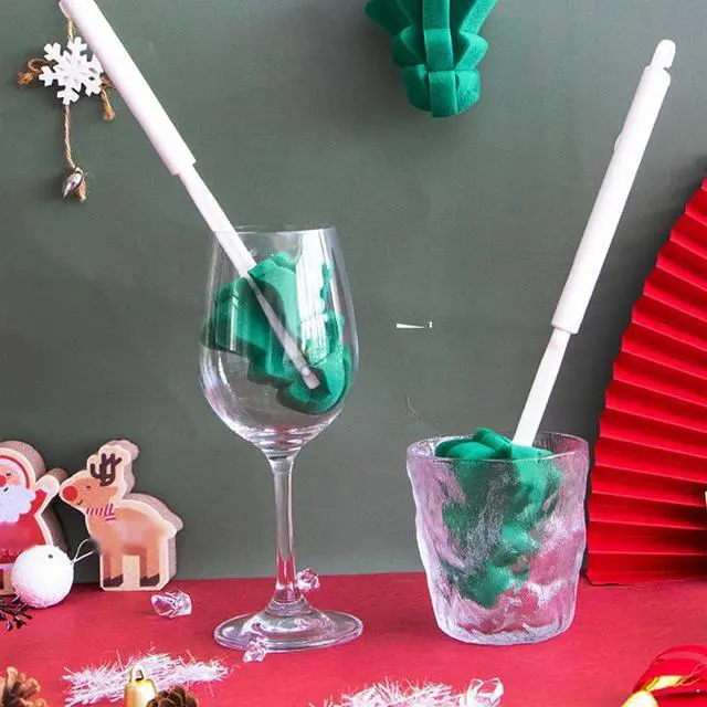 Alt view image 5 of 6 - Bottle Soft Brushs Sponge Bottle Brushes 2 Pcs with 2 Pcs Traceless Hook