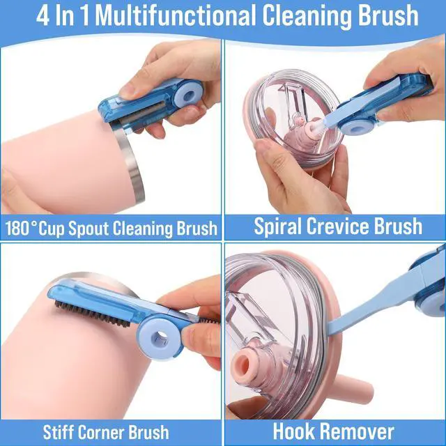 Alt view image 3 of 7 - Water Bottle Cleaner Brush Kit for Hydrojug 32oz/40oz Cup,5 Pcs
