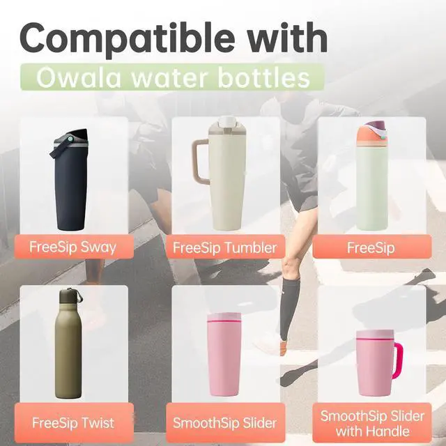 Alt view image 6 of 7 - Water Bottle Cleaning Kit Compatible with Owala FreeSip Sway 32 oz, 40 oz