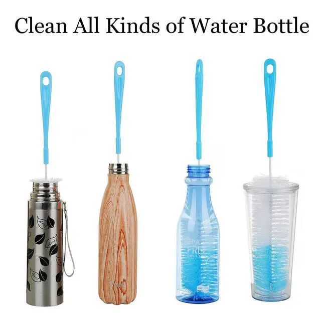 Alt view image 7 of 7 - 3-Pack Long Bottle Cleaning Brush for Narrow Neck Beer, Wine, Flask, Thermos, Sportwell, Pitcher, Brewing Bottle Cleaner, 16 Inches