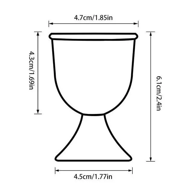 Alt view image 6 of 6 - Ceramic Egg Cups, Set of 2, White Boiled Egg Holders for Breakfast
