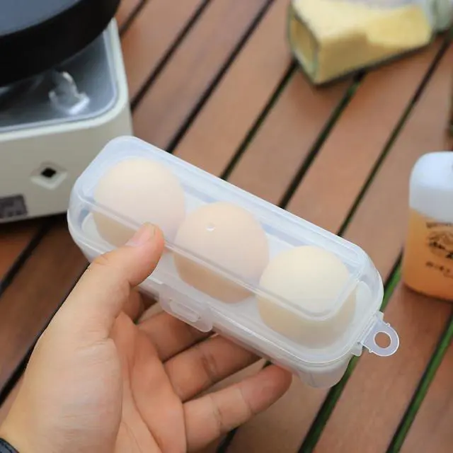 Alt view image 5 of 7 - 2 Pack Camping Egg Carrier 3 Grids Storage Container Portable Shockproof Eggs Protective Case Box Organizer Tray for Hiking Trekking Camper Outdoor Trip Picnic Kitchen Refrigerator