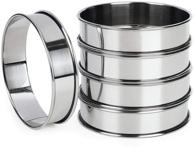 Main image of 4 Inch English Muffin Ring, Crumpet & Cookie Ring Set, 5 Pack