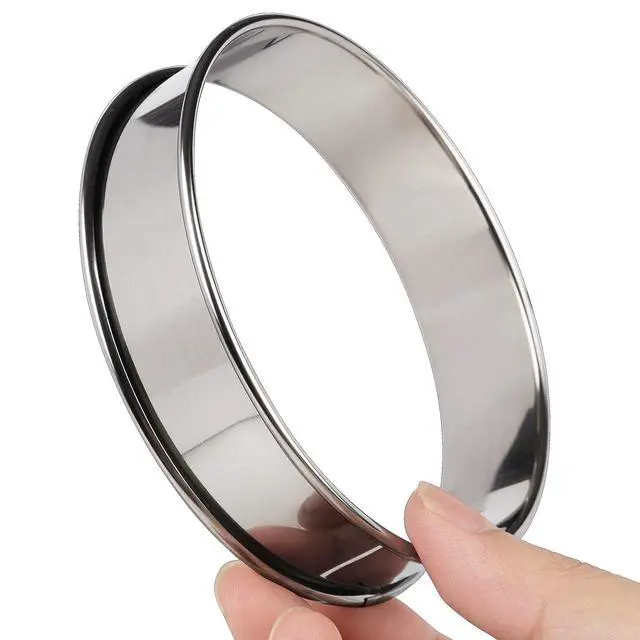 Alt view image 7 of 7 - 4 Inch English Muffin Ring, Crumpet & Cookie Ring Set, 5 Pack