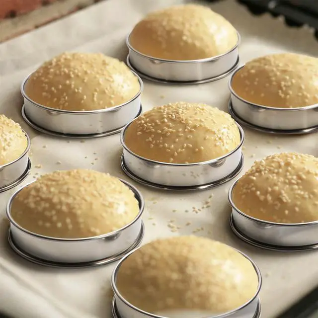 Alt view image 5 of 7 - 4 Inch English Muffin Ring, Crumpet & Cookie Ring Set, 5 Pack