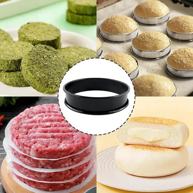 Alt view image 5 of 5 - 4Pcs Crumpet Rings English Muffin Rings, 3.15"