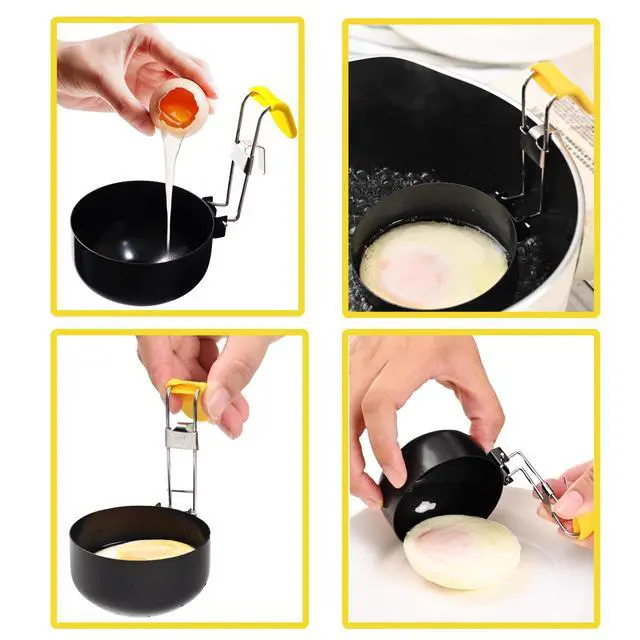 Alt view image 4 of 7 - Non Stick Poached Egg Cooker 2 Pack